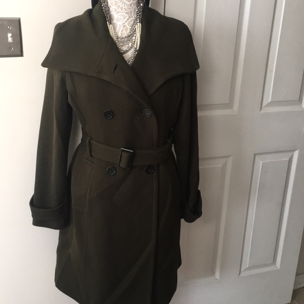 Marc New York olive wool peacoat
